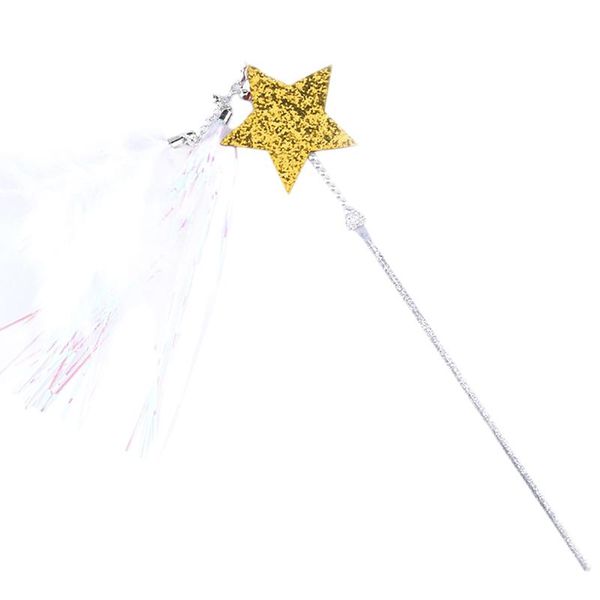 cat toys dorakitten teaser toy fake feather wand with bell & tassels shining star decor training
cat toys dorakitten teaser toy fake feather wand with bell & tassels shining star decor training