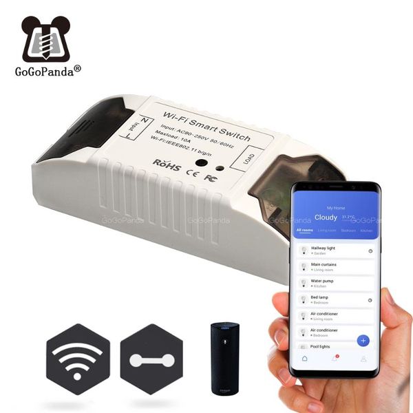 smart home control smat 1/2/3 gang push light switch wireless 110v 220v receiver panel button wall lamp wifi on/off interrupter device
smart home control smat 1/2/3 gang push light switch wireless 110v 220v receiver panel button wall lamp wifi on/off interrupter device