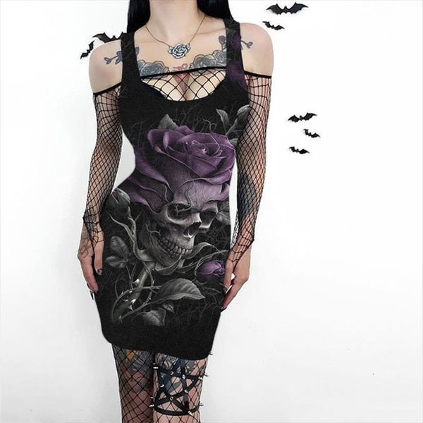 3d halloween party skull womens dresses flower print y2k sleeveless punk gothic harajuku dress street ladies clothing, Black;gray
3d halloween party skull womens dresses flower print y2k sleeveless punk gothic harajuku dress street ladies clothing, Black;gray