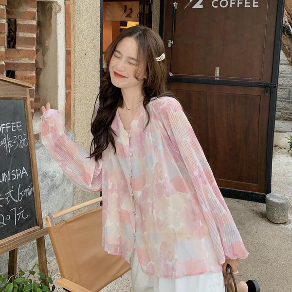 women's blouses & shirts yy poetry spring sea of flowers gentle wind lantern sleeve v-neck floral chiffon shirt 2021 summer top, White
women's blouses & shirts yy poetry spring sea of flowers gentle wind lantern sleeve v-neck floral chiffon shirt 2021 summer top, White