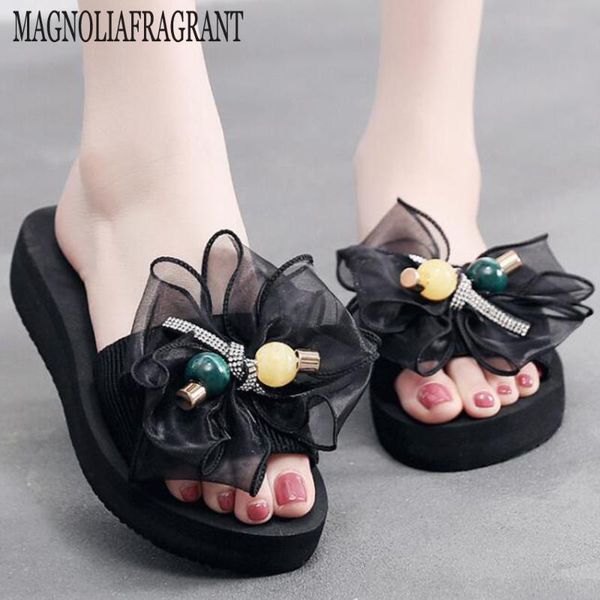 slippers summer shoes women's wedges sandals fashion wild bow slides outside platform non-slip beach female hy761, Black
slippers summer shoes women's wedges sandals fashion wild bow slides outside platform non-slip beach female hy761, Black