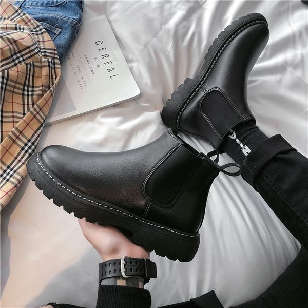 2021 new martin boots men's high-trendy shoes winter british style mid-cut tooling boots thick-soled chelsea short boots 39-44, Black
2021 new martin boots men's high-trendy shoes winter british style mid-cut tooling boots thick-soled chelsea short boots 39-44, Black