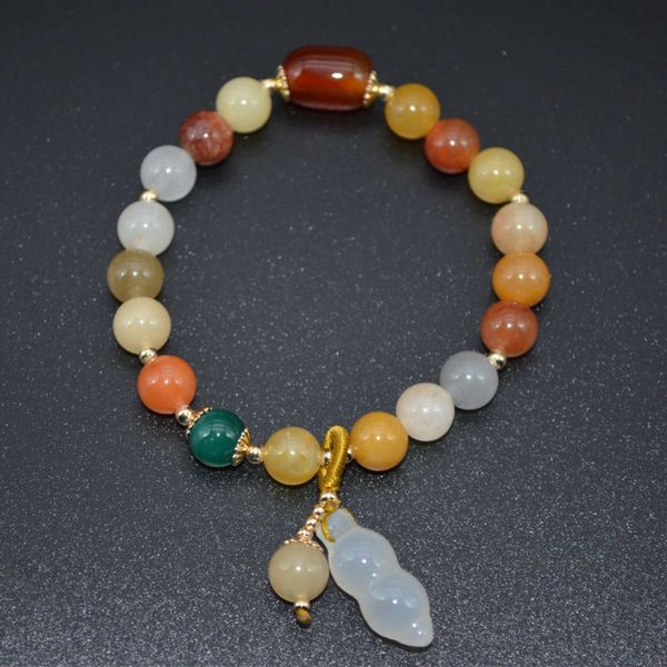 colorful stone crystal jade gourd pendant bracelet girlfriends bracelet gift jewelry lovers, Black
colorful stone crystal jade gourd pendant bracelet girlfriends bracelet gift jewelry lovers, Black