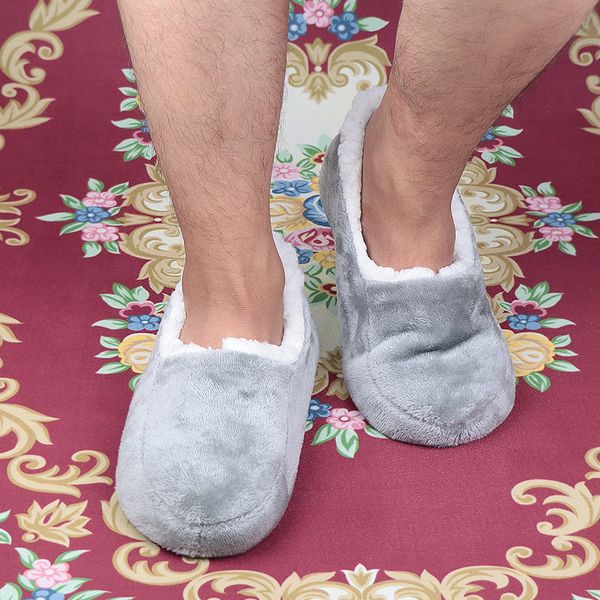 winter slippers for men suede plush floor slippers lazy shoes home slippers big size 48 male socks online, Black
winter slippers for men suede plush floor slippers lazy shoes home slippers big size 48 male socks online, Black