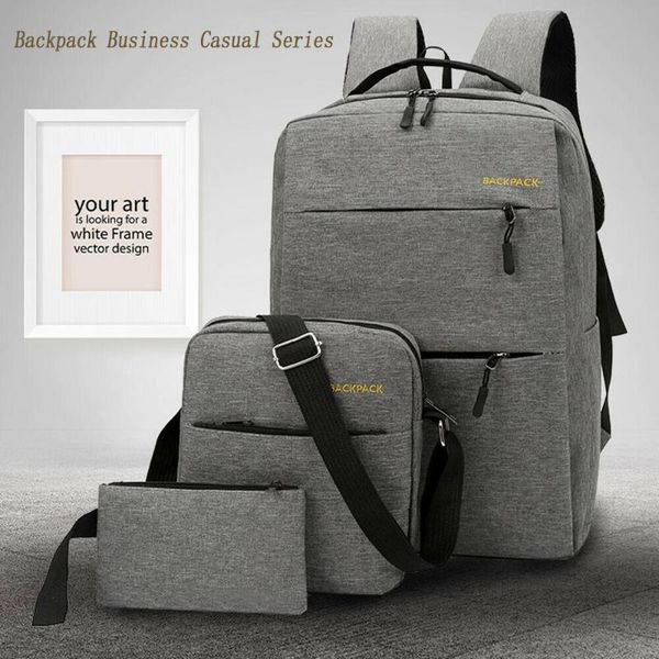 backpack business travel multi-function canta school bag usb charging interface shoulder bag3 piece set anti-theft men's laptop
backpack business travel multi-function canta school bag usb charging interface shoulder bag3 piece set anti-theft men's laptop