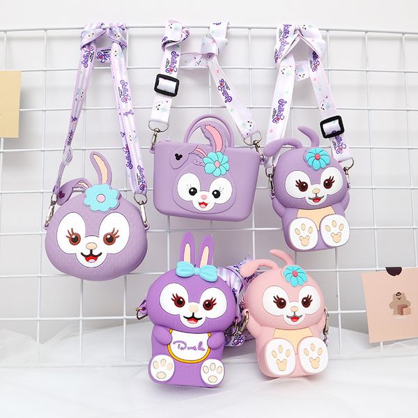 cute purse dailu shoulder bag, messenger coin girl gift bags, cartoon star silicone children's vkxva