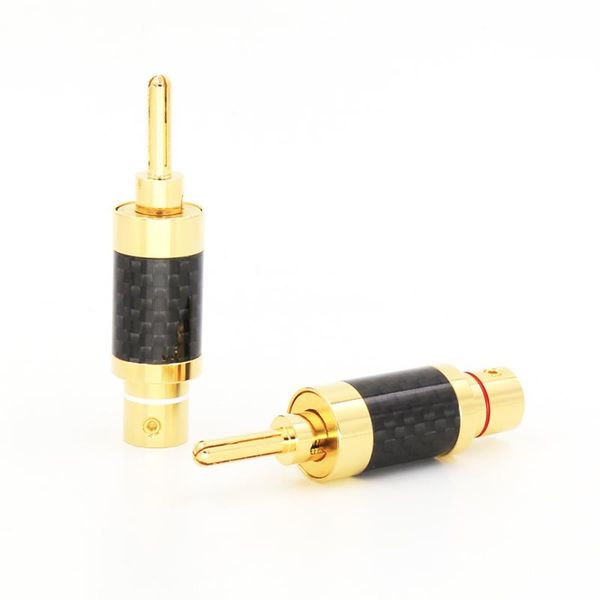 smart power plugs 4pcs carbon fibre 3u gold plated banana with spaeker cable connector plug
smart power plugs 4pcs carbon fibre 3u gold plated banana with spaeker cable connector plug
