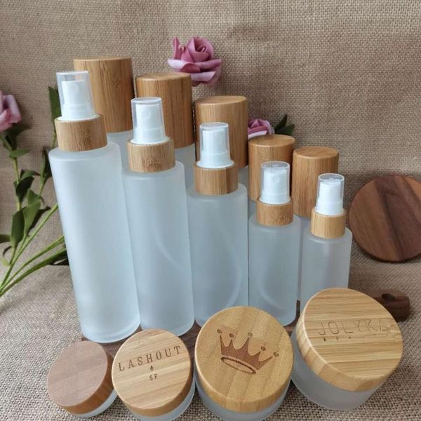 storage bottles & jars bamboo lid cosmetic container 30ml 50ml 100ml 120ml 150ml frosted glass with lotion/spray cap
storage bottles & jars bamboo lid cosmetic container 30ml 50ml 100ml 120ml 150ml frosted glass with lotion/spray cap