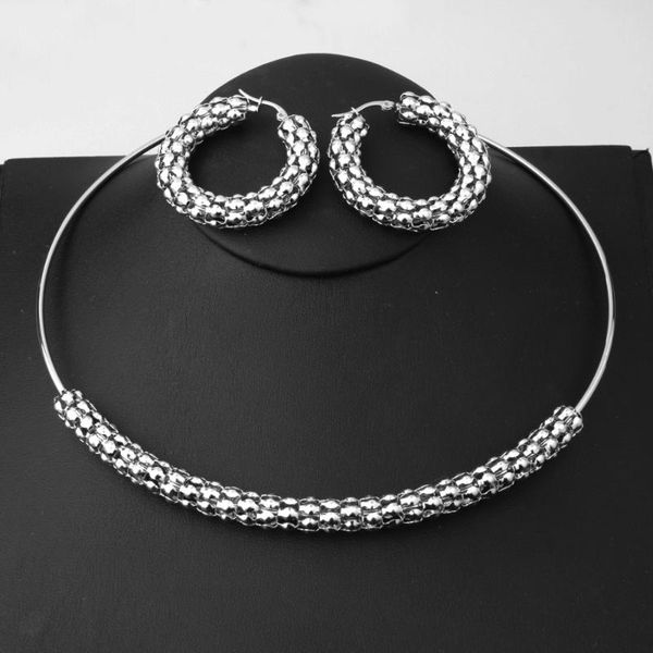 earrings & necklace fashion 316l stainless steel silver color&gold choker collar chain and womens jewelry sets wholesale xmas gift
earrings & necklace fashion 316l stainless steel silver color&gold choker collar chain and womens jewelry sets wholesale xmas gift