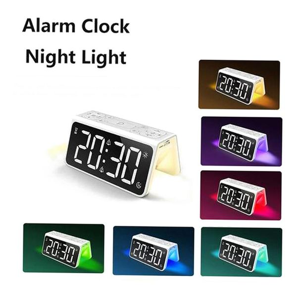 mirror alarm clock led digital clock snooze time display night light usb charging brightness adjustment fm radio
mirror alarm clock led digital clock snooze time display night light usb charging brightness adjustment fm radio