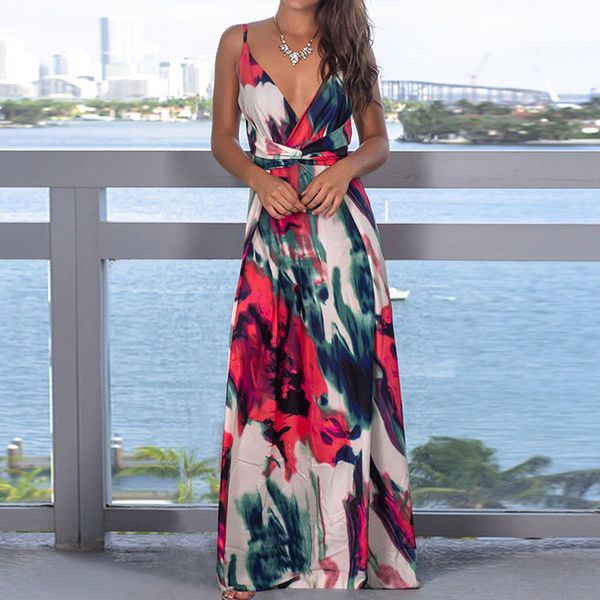 2021 new women v neck long boho print sling cross back party night es summer elegant sleeveless beach maxi f3vx, Black;gray
2021 new women v neck long boho print sling cross back party night es summer elegant sleeveless beach maxi f3vx, Black;gray