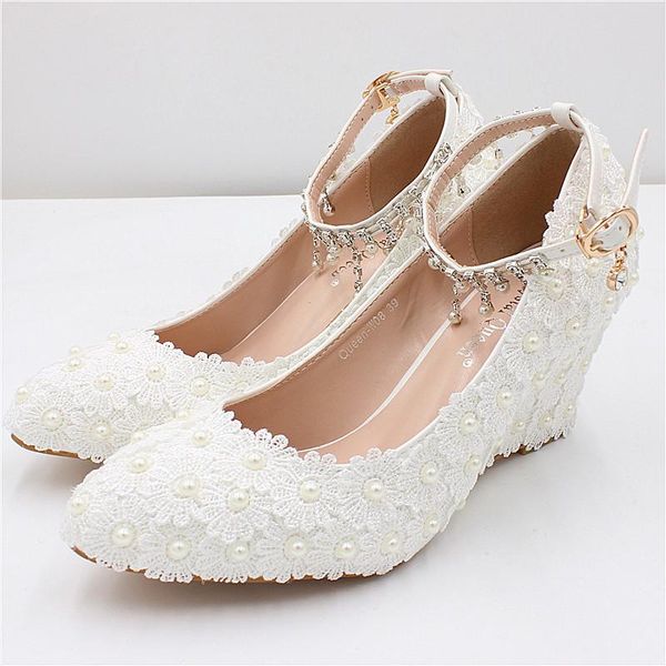 dress shoes 2021 pearl flower lace wedding wedge heel button white women's mary jane fashion bridal, Black
dress shoes 2021 pearl flower lace wedding wedge heel button white women's mary jane fashion bridal, Black
