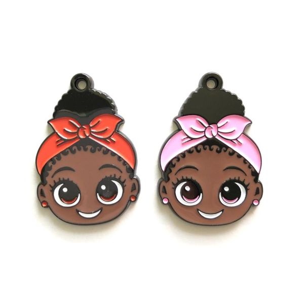 charms 5pcs cute afro black little girl enamel for bracelet making alloy handmade jewelry bangle necklace keychain accessories, Bronze;silver
charms 5pcs cute afro black little girl enamel for bracelet making alloy handmade jewelry bangle necklace keychain accessories, Bronze;silver
