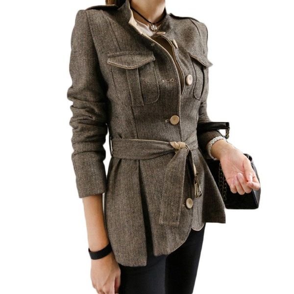 women's wool & blends woolen coat female autumn and winter jacket women korean ol single-breasted slim ns762, Black
women's wool & blends woolen coat female autumn and winter jacket women korean ol single-breasted slim ns762, Black