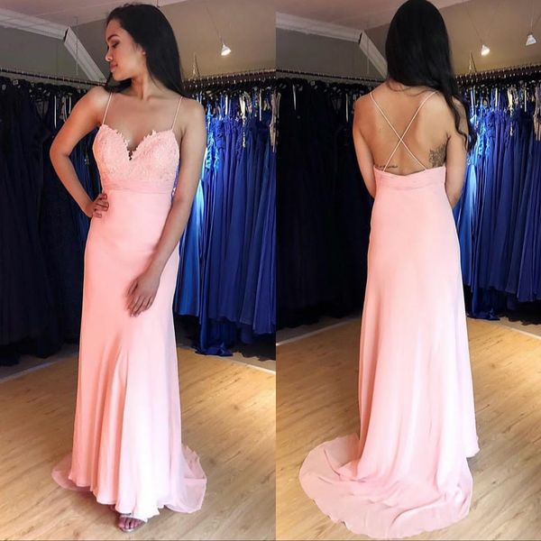 long pink chiffon prom dresses with pockets a-line criss cross back abendkleider robes de soiree for evening gowns, Black
long pink chiffon prom dresses with pockets a-line criss cross back abendkleider robes de soiree for evening gowns, Black