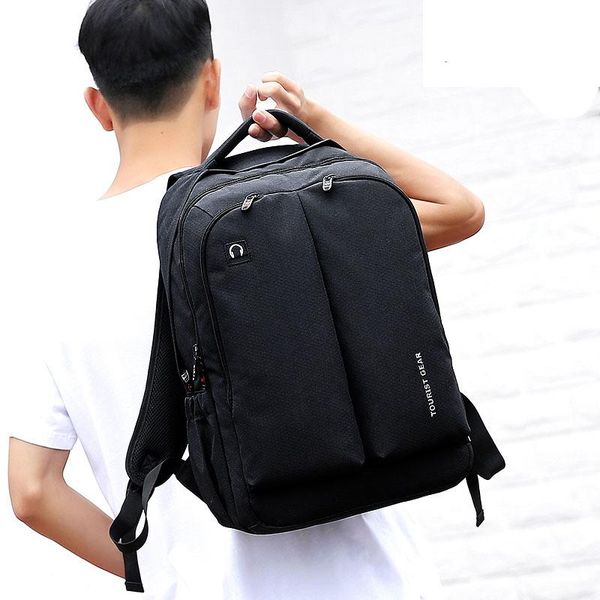 backpack 17.3 inch lapbags black teenager bookbag casual bagpack for men 2021