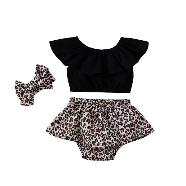 clothing sets 3pcs baby girl summer outfits, short sleeve ruffle crop + leopard tutu bloomers headband set, White
clothing sets 3pcs baby girl summer outfits, short sleeve ruffle crop + leopard tutu bloomers headband set, White