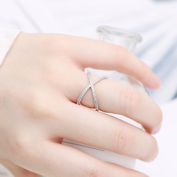 european minimalist style micro-inlaid zircon cross-line hollow lucky ring jewelry temperament women brand luxury high-quality niche ring, Silver
european minimalist style micro-inlaid zircon cross-line hollow lucky ring jewelry temperament women brand luxury high-quality niche ring, Silver