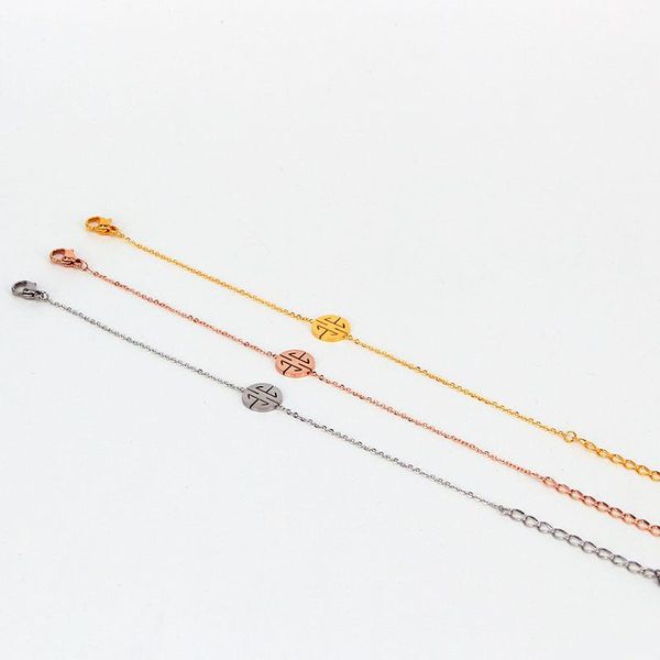 charm bracelets stainless steel little round chain bracelet classical hollow double happiness rose gold color woman party gift, Golden;silver
charm bracelets stainless steel little round chain bracelet classical hollow double happiness rose gold color woman party gift, Golden;silver