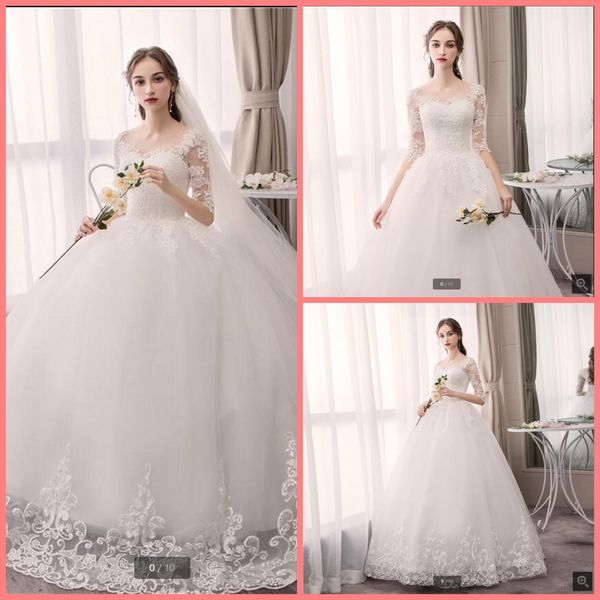 2021 romantic white tulle ball gown wedding dresses scoop neckline half sleeve princess puffy corset bride dress modest muslim women fashion
2021 romantic white tulle ball gown wedding dresses scoop neckline half sleeve princess puffy corset bride dress modest muslim women fashion