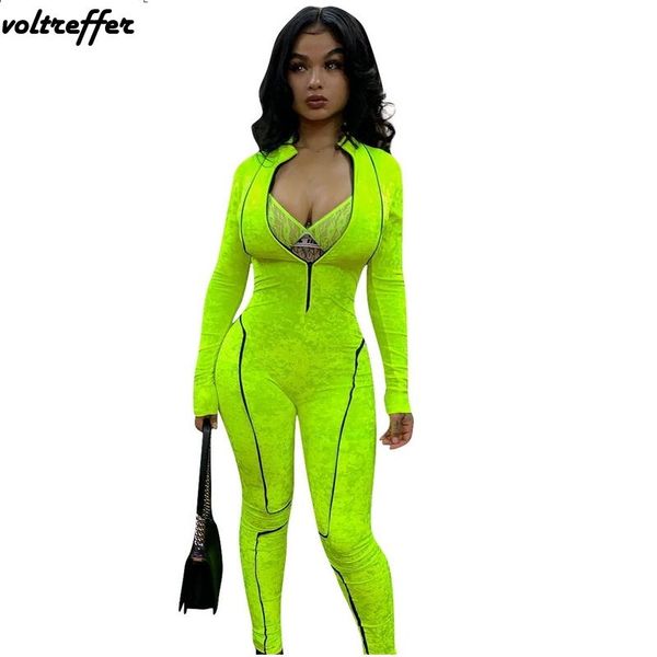 women's jumpsuits & rompers fluorescence color green bandage for women 2021 spring bodycon bodysuit patchwork one piece zipper midi, Black;white
women's jumpsuits & rompers fluorescence color green bandage for women 2021 spring bodycon bodysuit patchwork one piece zipper midi, Black;white