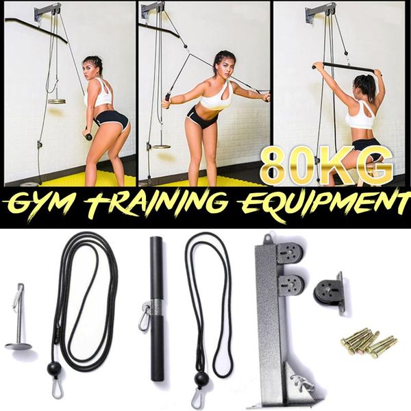 accessories fitness diy pulley cable machine blaster trainer with attachments biceps triceps workout forearm pull rope wrist roller
accessories fitness diy pulley cable machine blaster trainer with attachments biceps triceps workout forearm pull rope wrist roller