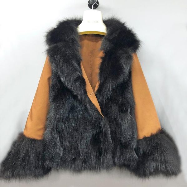 women's fur & faux 2021 suit collar with raccoon dog hair on both sides overcome coat anti season clearance haining, Black
women's fur & faux 2021 suit collar with raccoon dog hair on both sides overcome coat anti season clearance haining, Black