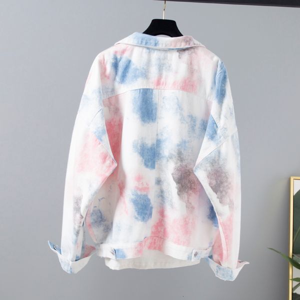 spring autumn new fashion plus size gradual colorful women denim loose long sleeve vintage printing female jeans jacket ku6w, Black;brown
spring autumn new fashion plus size gradual colorful women denim loose long sleeve vintage printing female jeans jacket ku6w, Black;brown