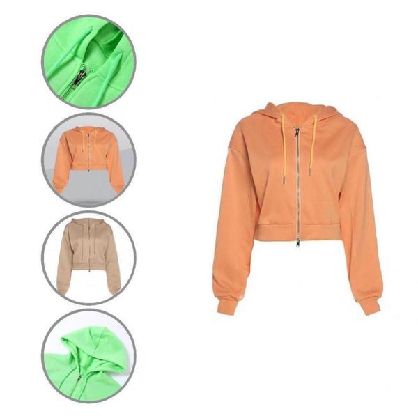 women's hoodies & sweatshirts elastic cuff terrific solid color zipper loose spring jacket casual lady hoodie for work, Black
women's hoodies & sweatshirts elastic cuff terrific solid color zipper loose spring jacket casual lady hoodie for work, Black