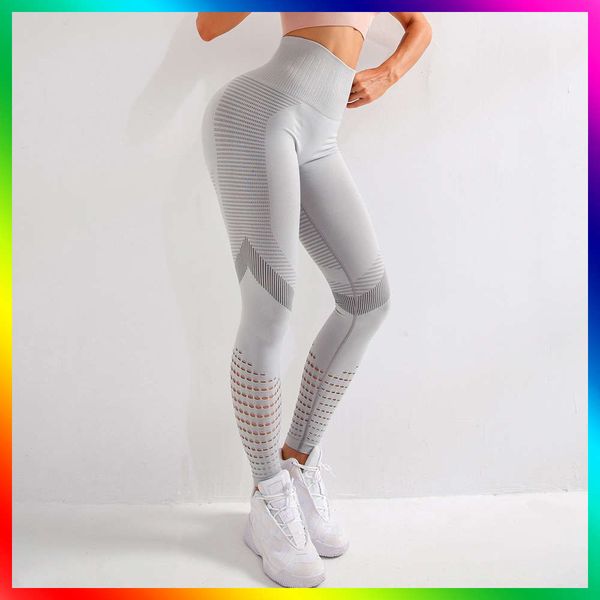 new large leggings seamless jacquard quick drying yoga no embarrassment line sports pants for women, Gray
new large leggings seamless jacquard quick drying yoga no embarrassment line sports pants for women, Gray