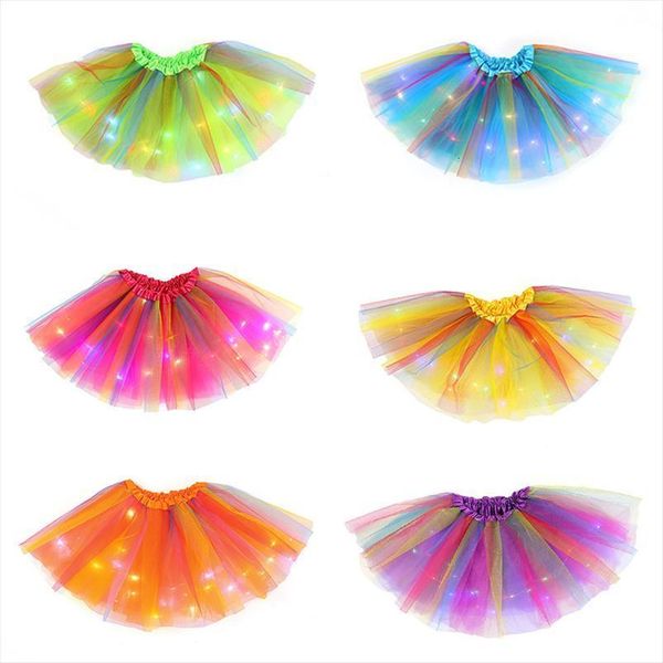 children rainbow tutu with women skirt led light ballet dance wear party costume ball gown mini, Black
children rainbow tutu with women skirt led light ballet dance wear party costume ball gown mini, Black