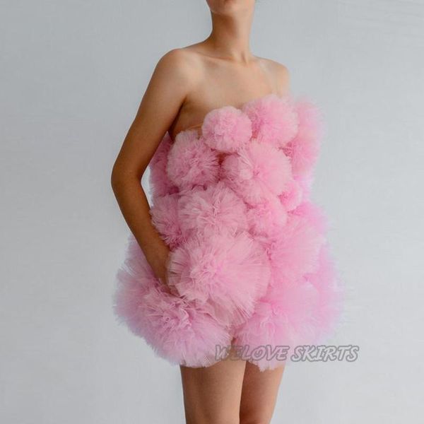 casual dresses pink tulle blossom strapless party prom gowns custom made short puffy woman evening wear dress, Black;gray
casual dresses pink tulle blossom strapless party prom gowns custom made short puffy woman evening wear dress, Black;gray