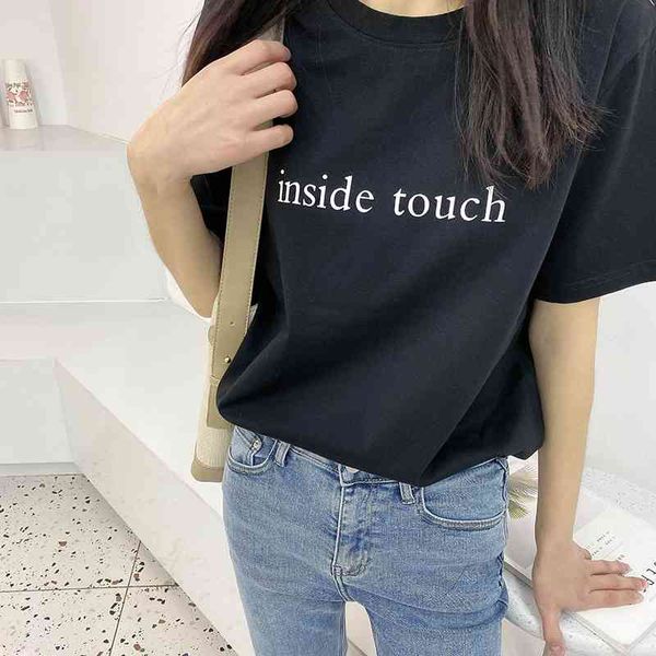 women's t-shirt summer t shirt short sleeve leeter print casual white t-shirts cotton for tees blusa opdu
women's t-shirt summer t shirt short sleeve leeter print casual white t-shirts cotton for tees blusa opdu