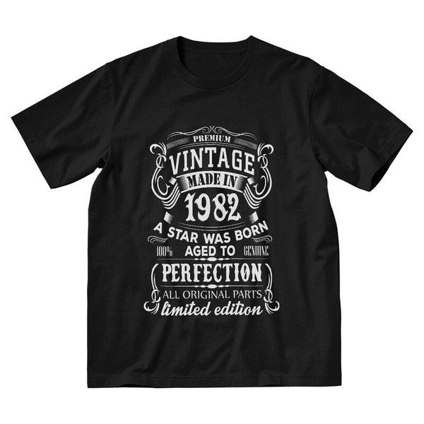 men's t-shirts made in 1982 t-shirt men streetwear t shirt short sleeve 100% cotton 38 years old 38th birthday gift tshirt tee top, White;black
men's t-shirts made in 1982 t-shirt men streetwear t shirt short sleeve 100% cotton 38 years old 38th birthday gift tshirt tee top, White;black