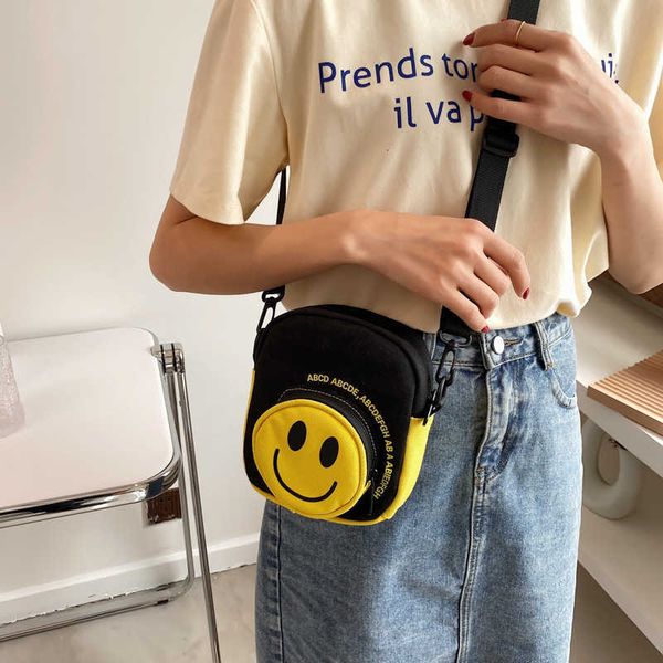 cute canva 2021 korean ins color contrast smile face msenger fashion leisure small square bag
cute canva 2021 korean ins color contrast smile face msenger fashion leisure small square bag