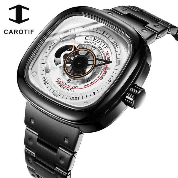 carotif mens mechanical automatic watches stainless steel watch man waterproof business luxury square clock relogio masculino, Slivery;brown
carotif mens mechanical automatic watches stainless steel watch man waterproof business luxury square clock relogio masculino, Slivery;brown