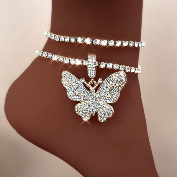 anklets 2021 pink full rhinestone butterfly bracelet jewelry for women out crystal tennis chain anklet fashion accessories, Red;blue
anklets 2021 pink full rhinestone butterfly bracelet jewelry for women out crystal tennis chain anklet fashion accessories, Red;blue