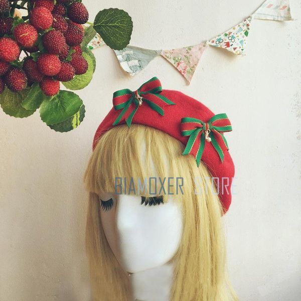 biamoxer lolita french retro women beret hat bowknot painter cap red simple sweet mori girl christmas warm fancy gifts berets, Blue;gray
biamoxer lolita french retro women beret hat bowknot painter cap red simple sweet mori girl christmas warm fancy gifts berets, Blue;gray
