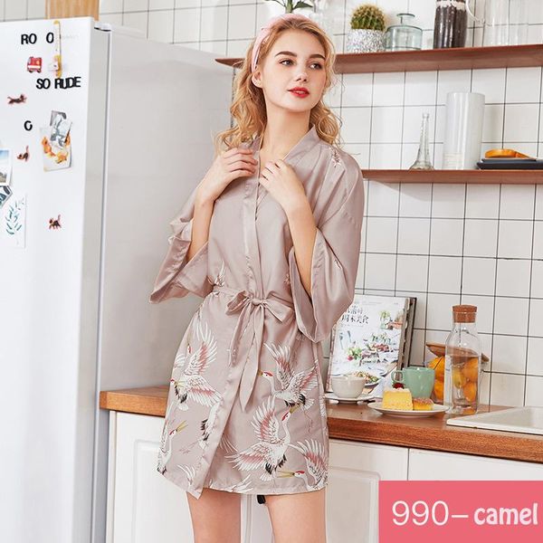 women's sleepwear 2021 silk satin womens loose lounge bath robe set negligee wedding morning dressing gown kimono home dress, Black;red
women's sleepwear 2021 silk satin womens loose lounge bath robe set negligee wedding morning dressing gown kimono home dress, Black;red