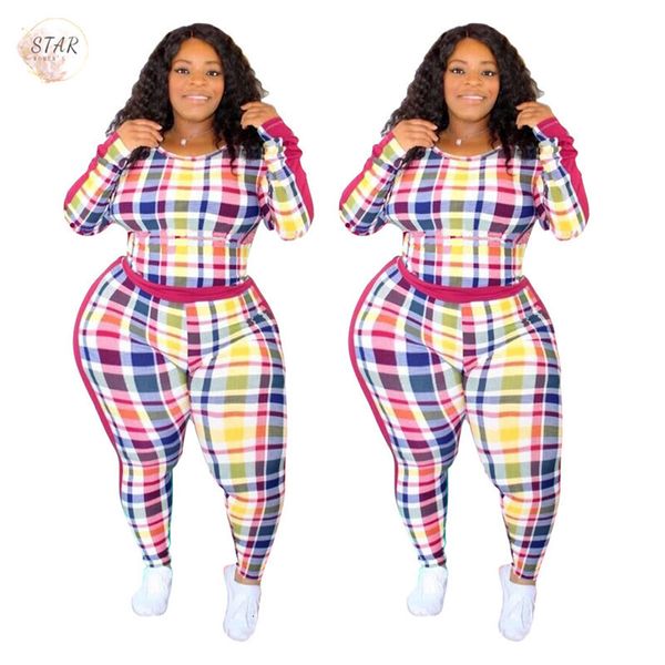 new plus size tracksuits women two piece set plaid crop tshirts and pants spring clothes streetwear wholesale dropshipping 2021 283g, Gray
new plus size tracksuits women two piece set plaid crop tshirts and pants spring clothes streetwear wholesale dropshipping 2021 283g, Gray