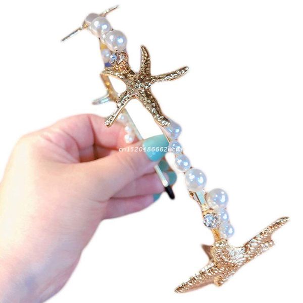 hair clips & barrettes minimalist marine style women hoop metallic gold starfish vintage thin headband imitation pearl beading jewelry drops, Golden;silver
hair clips & barrettes minimalist marine style women hoop metallic gold starfish vintage thin headband imitation pearl beading jewelry drops, Golden;silver
