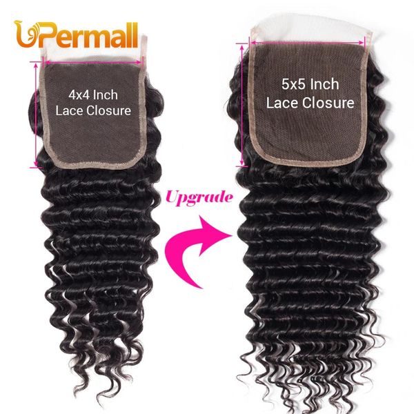 upermall virgin brazilian transparent swiss lace closure 5x5 deep wave human hair / middle / three part 12 14 16 18 20 22 24inch, Black
upermall virgin brazilian transparent swiss lace closure 5x5 deep wave human hair / middle / three part 12 14 16 18 20 22 24inch, Black