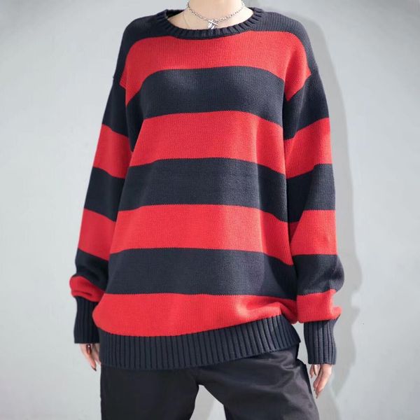 2021 new fashion knitted sweater women autumn winter long sleeve warm oversize sweaters female streetwear pullovers striped jf7y, White;black 
2021 new fashion knitted sweater women autumn winter long sleeve warm oversize sweaters female streetwear pullovers striped jf7y, White;black