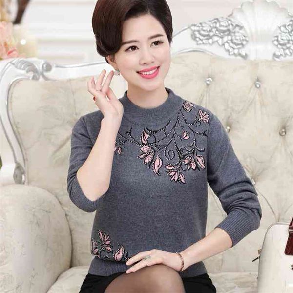 spring sweater woman knit women casual turtleneck plus size pullover mujer vintage folral diamonds sweaters 210602, White;black
spring sweater woman knit women casual turtleneck plus size pullover mujer vintage folral diamonds sweaters 210602, White;black
