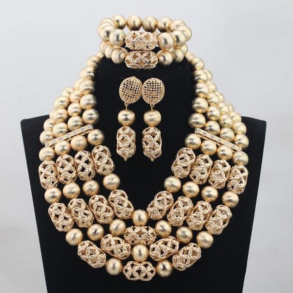 earrings & necklace gold 4 layers 2021 latest african wedding jewelry set handmade balls beads bridal sets abh033, Silver
earrings & necklace gold 4 layers 2021 latest african wedding jewelry set handmade balls beads bridal sets abh033, Silver