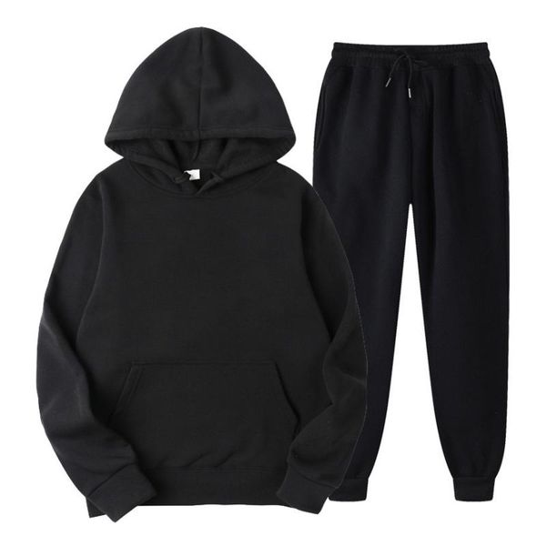 men's hoodies & sweatshirts tracksuit men fashion suits solid sets sweatshirts+sweatpants spring autumn fleece hooded pullover 2 pieces, Black
men's hoodies & sweatshirts tracksuit men fashion suits solid sets sweatshirts+sweatpants spring autumn fleece hooded pullover 2 pieces, Black