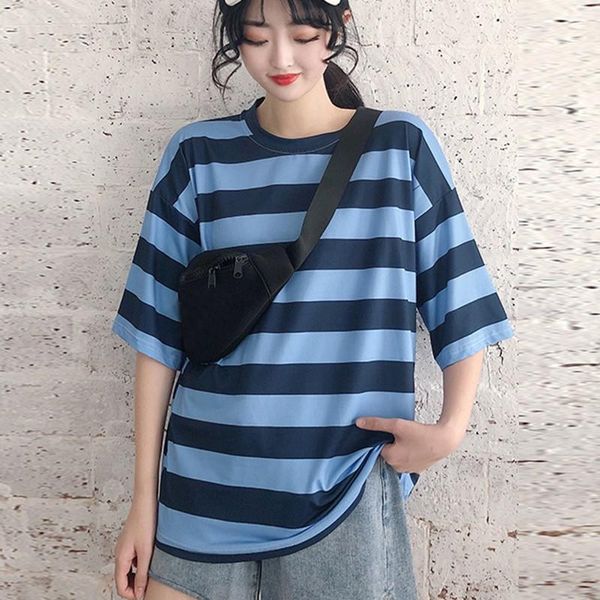 women's t-shirt women striped t shirt 2021 summer tshirts for ladies casual loose crew neck short sleeve, White
women's t-shirt women striped t shirt 2021 summer tshirts for ladies casual loose crew neck short sleeve, White