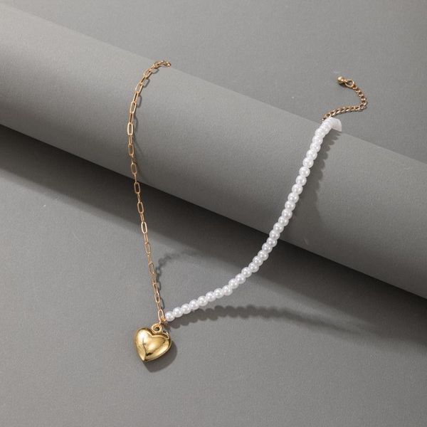chains vintage heart pendant necklace for women fashion pearl beeded clavicle chain adjustable party jewelry gift collar 18192, Silver
chains vintage heart pendant necklace for women fashion pearl beeded clavicle chain adjustable party jewelry gift collar 18192, Silver