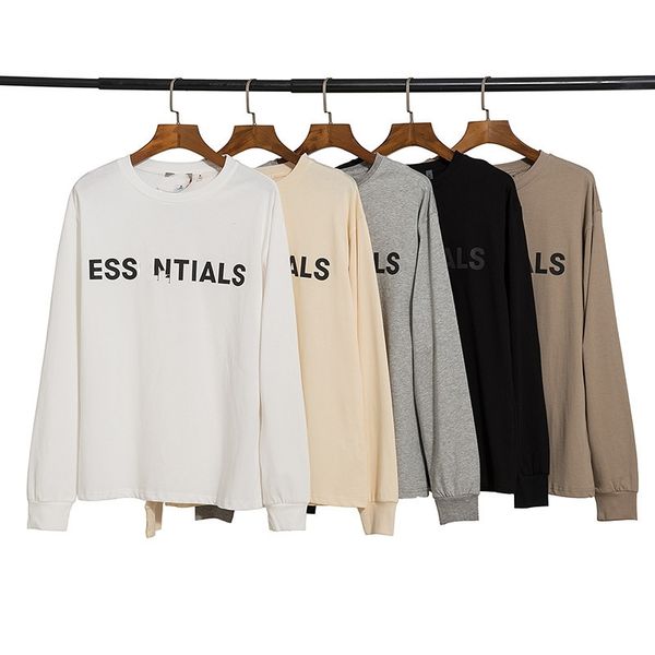 early spring new ess high street double line men's and women's fashion ins american with couple's wear bottomed long sleeve t, Black
early spring new ess high street double line men's and women's fashion ins american with couple's wear bottomed long sleeve t, Black