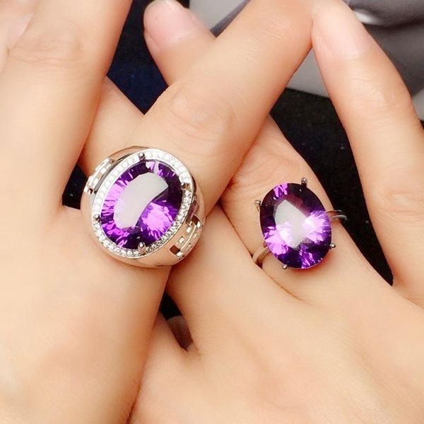 cluster rings couple natural real amethyst oval big lovers ring 11ct*2pcs gemstone 925 sterling silver x2091608, Golden;silver
cluster rings couple natural real amethyst oval big lovers ring 11ct*2pcs gemstone 925 sterling silver x2091608, Golden;silver